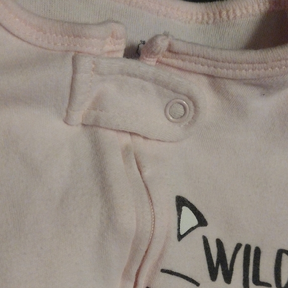Wild One Pink Footed Onesie - Picture 3 of 7